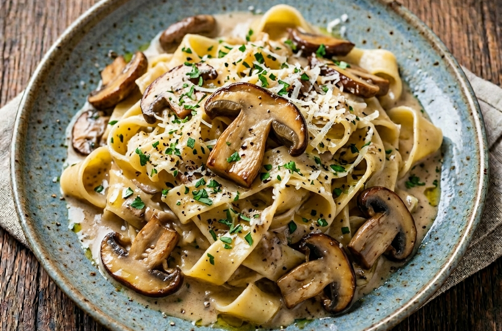Pappardelle ai funghi porcini