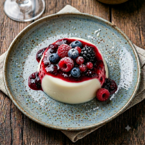 Panna cotta ai frutti di bosco